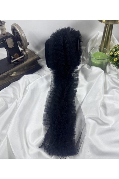 jasmina store tül üzerine fırfır şerit aksesuar