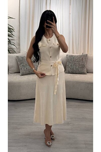 SELSAL Knitted skirt and blouse set