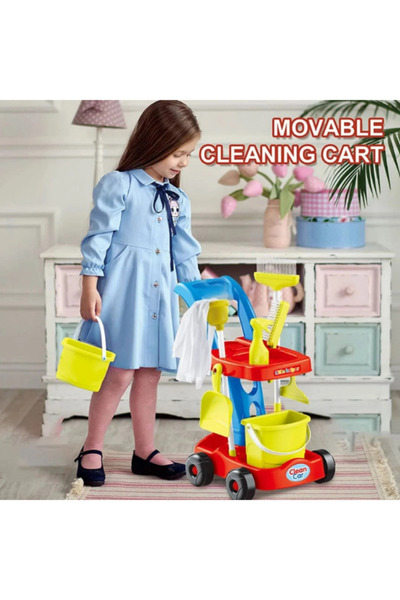 Generic Little Helper Kids Toy Cleaning Tool Trolley
