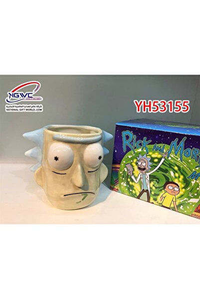 RICK AND MORTY كوب سيراميك ثلاثي الأبعاد لريك سانشيز