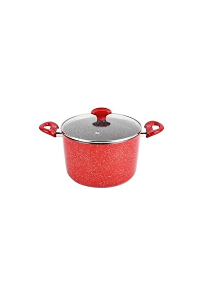Bohmann Tall Casserole 4.3 L Red Marble - Forged Aluminum, 24x13 cm, Induction