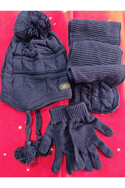 Kitti SCARF BEANIE GLOVES 3-PIECE SET 4-8 YEARS BOY WITH FLEECE INSIDE