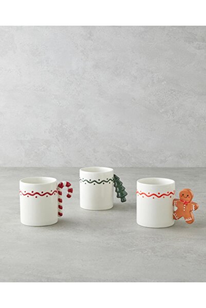 English Home Frosty Tree Stoneware Mug 330 ml Green