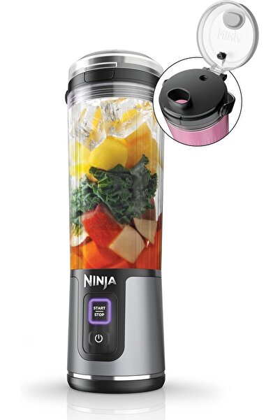 NINJA Blast Portable Blender, 530 ml, Rechargeable, Black, BC151MEBK