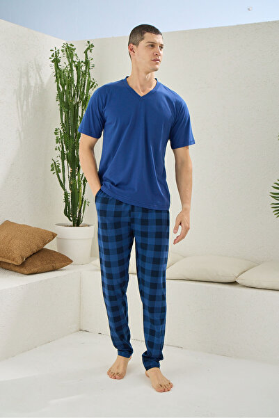 KLY New Season Plus Size V-Neck Luxury Design Pajama Set