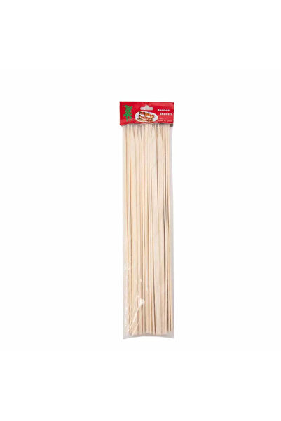 Kovar Bamboo Skewers, Disposable Natural Bamboo, Barbecue Skewers, Size 34cm- 25pcs