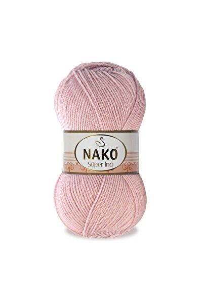 NAKO خيط سوبر إنسي 10275 للحياكة اليدوية باللون الوردي 100 جرام.