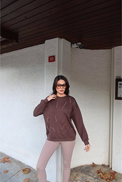 cemo Casual Long Sleeve Crew Neck Basic Blouse/Sweatshirt