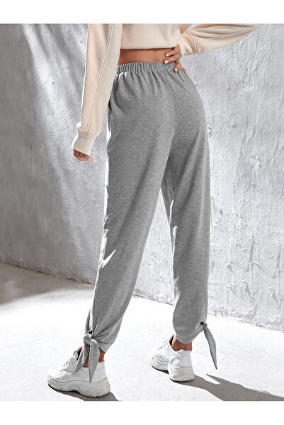 FridayIn Casual Sports Solid color Bandage Pants