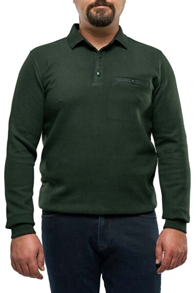 Centini Men’s polo sweater, Ethan, forest green