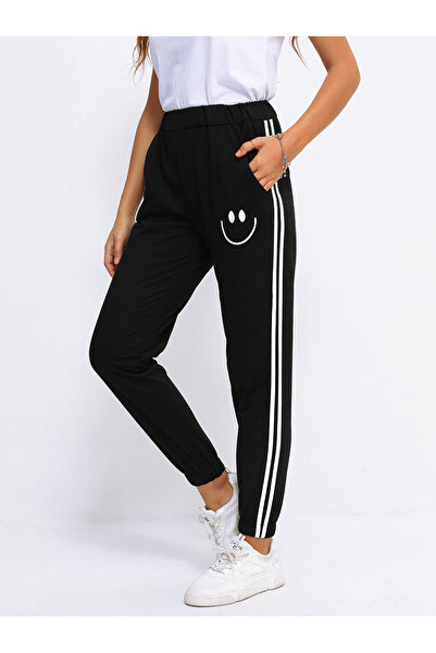 FridayIn Female Street style Color contrast Loose Pants