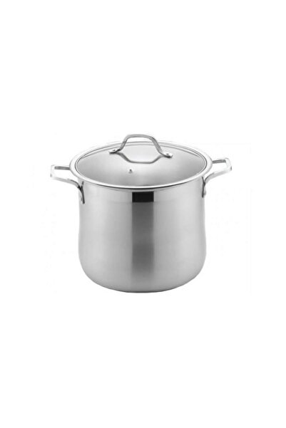 Bohmann stainless steel pot, 8.6 L, 24 cm, stainless steel handle, glass lid