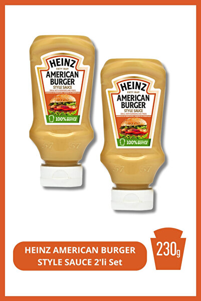 Heinz American Burger Sos 230 g 2'li Set