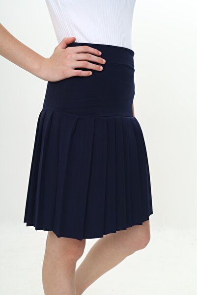 Toontoy Girl's Semi-Pleated School Skirt