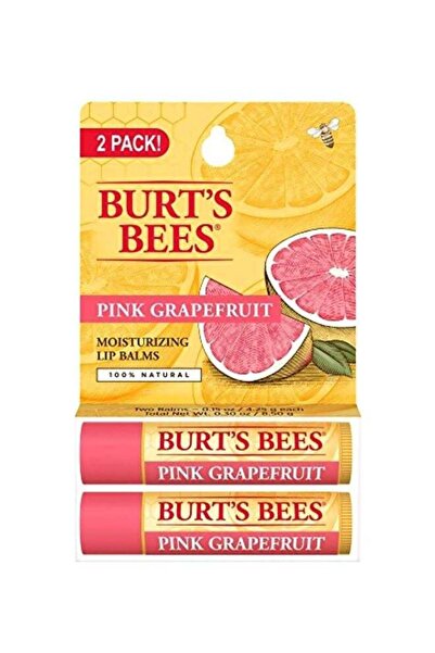 Burt's Bees Pink Grapefruit Lip Balm - Pack of 2, 4.25 g