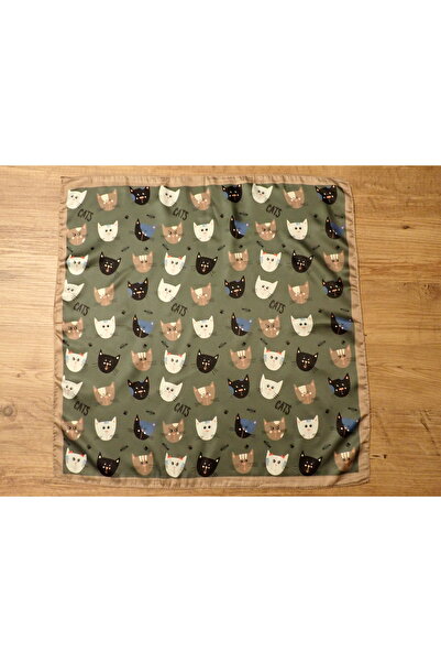 Zelayn Cat Pattern Bandana Scarf
