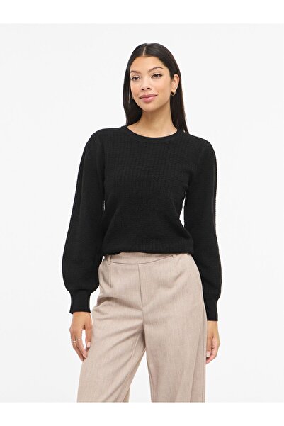 VILA Strickpullover VIMABLE Rundhals