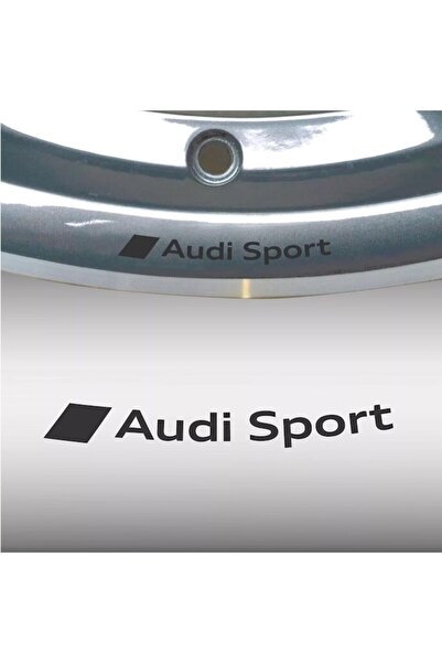 Oracal Set of 4 car stickers for Audi rims, durable, gray