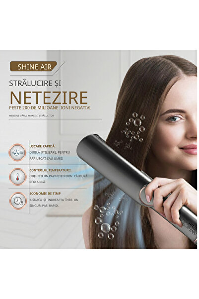 RAPAZ TREND RPZ SHINE AIR Hair Straightener/Dryer, 2 in 1, 1500W, 200 Million Negative Ions, Fast Drying