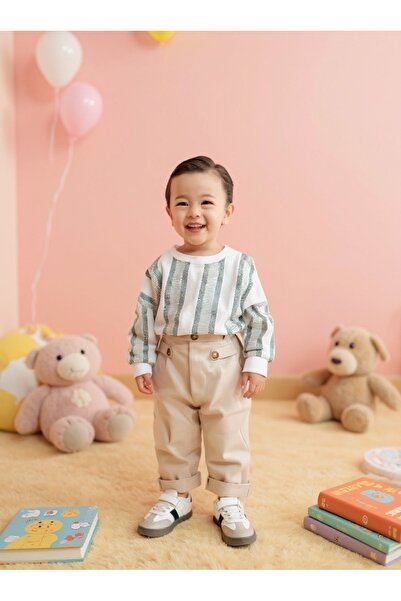 favorimkids Children's Suit Striped Cotton 1-4