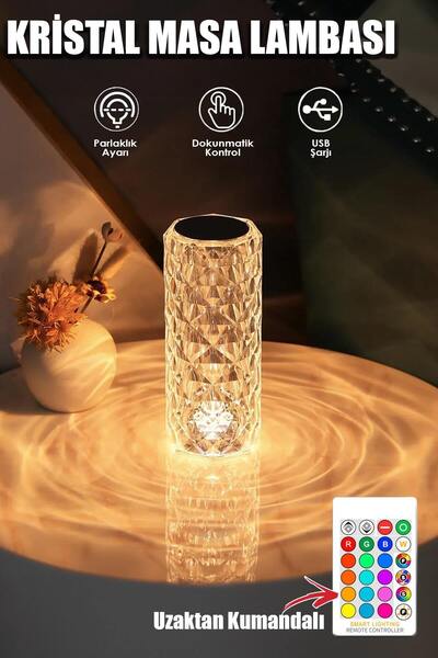 CMT KRİSTAL MASA LAMBASI