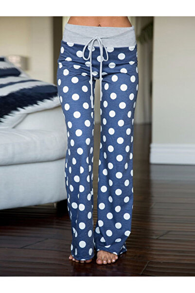 FridayIn Fast fashion Flowers Waist drawstring Pants