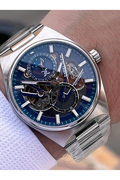 Daniel Klein Automatic and Manual Winding Moonlight and Sun Dial 3 Atm Men's Wristwatch Fdk.14269.K5