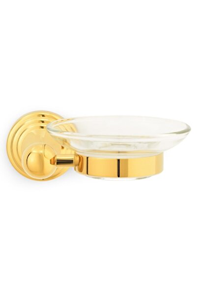 Maison Mex Savoniera rotunda, DANUBE, L.15 l.13 H.13 cm, auriu