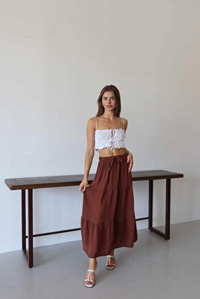 Patreon Ruffled Long Muslin Skirt