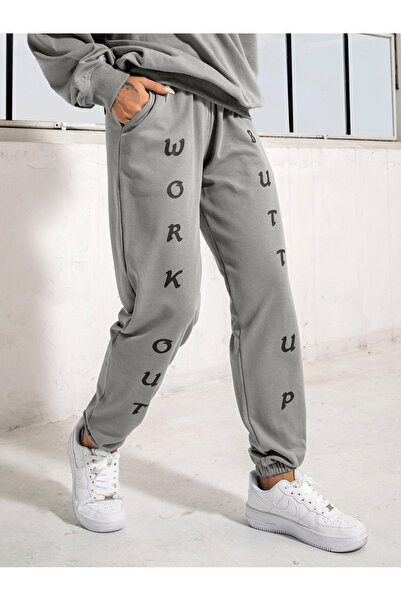 FridayIn Casual Printing Waist drawstring Pants