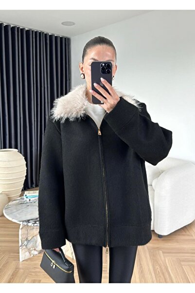 Marka Giyim Detachable Fur Cardigan