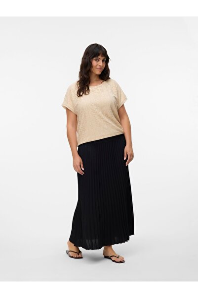 Veromoda Curve Rock VMCALVA Hohe Taille Langer Rock