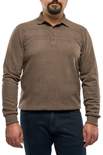 Centini Pulover polo bărbătesc, Ronan, maro alună