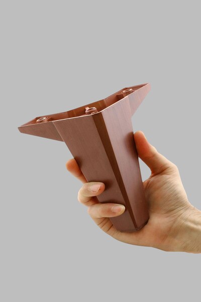 MH MiniHediye Furniture Sofa Armchair Base Tv Unit Riser Leg Feet 12 cm Wooden Patterned Leg