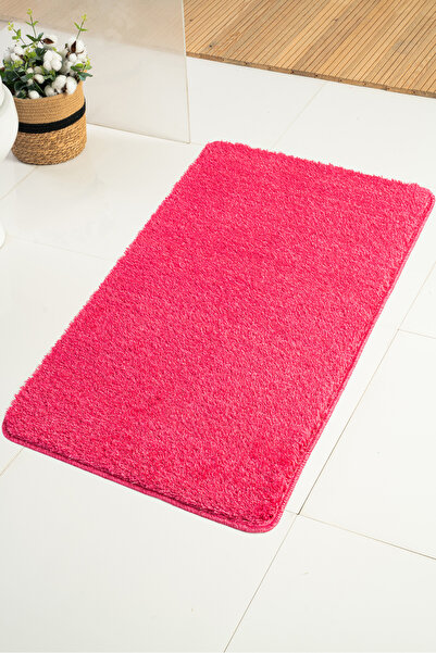 Moda Dekor Pırlanta Koyu Pembe 70x120cm | Yıkanabilir, Kaydırmaz Taban,Makine...