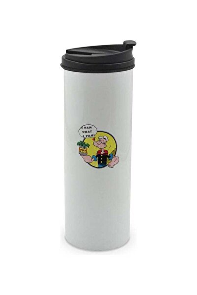 Lit كوب مطبوع صورة باباي البحار مع غطاء متعدد الألوان 400 مل