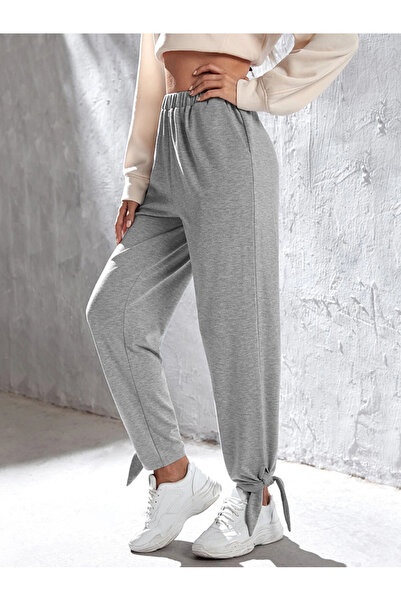 FridayIn Casual Sports Solid color Bandage Pants