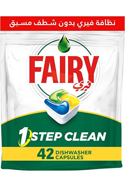 Fairy أقراص تنظيف غسالة الأطباق الأوتوماتيكية بخطوة واحدة، برائحة الليمون، 42...