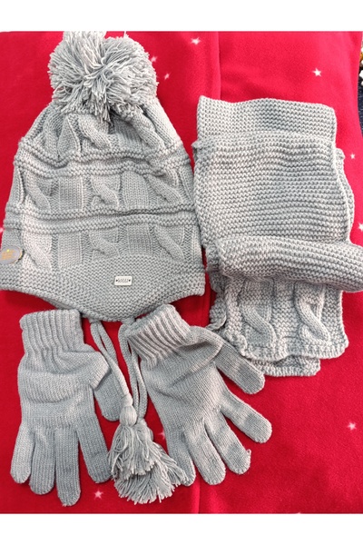 Kitti SCARF BEANIE GLOVES 3-PIECE SET 4-8 YEARS BOY WITH FLEECE INSIDE