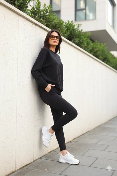cemo Casual Long Sleeve Crew Neck Basic Blouse/Sweatshirt