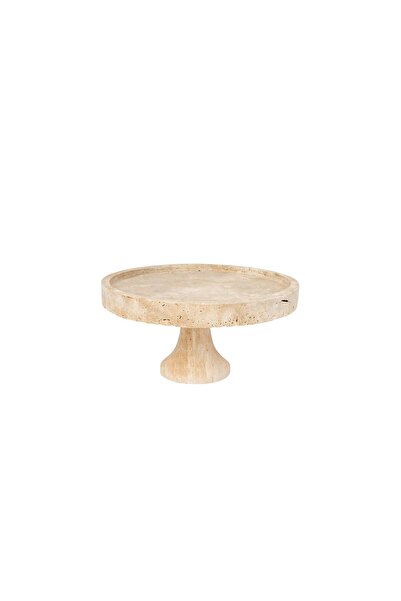 Modestmar Natural Travertine Decorative Stand - Presentation Tray