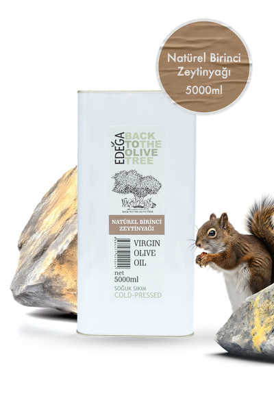 Edega 5 Lt Natürel Birinci Zeytinyağı | Yüksek Polifenollü , Soğuk Sıkım , Dü...
