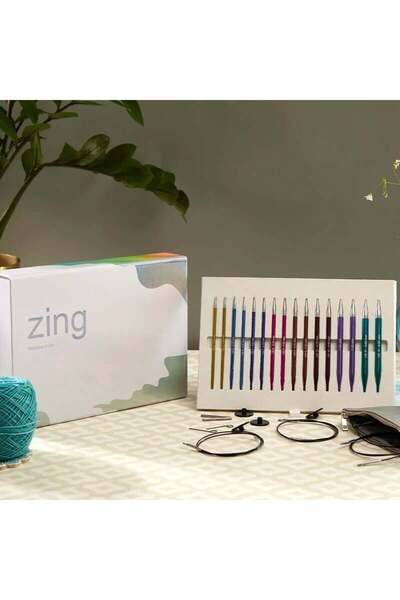 KnitPro ZING Değiştirilebilir Misinalı Şiş Seti (MELODIES OF LIFE) - (13 CM)
