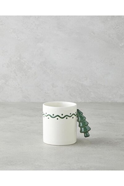 English Home Frosty Tree Stoneware Mug 330 ml Green