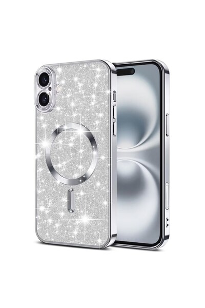 REDz Accessories Carcasă Magsafe Glitter Guard, pentru iPhone 17, rezistentă ...