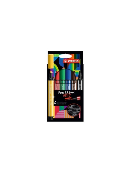 Stabilo Carioca Pen 68 Max, 6 colors/set, Arty