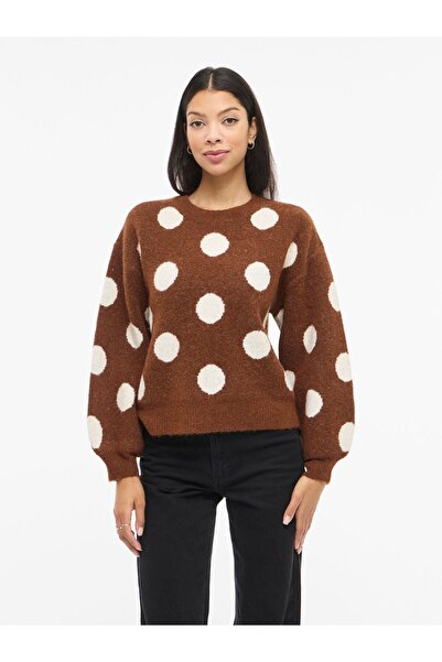 VILA Strickpullover VILUNA Rundhals