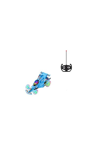 Toysea 1:12 RC Stunt Racing Car with 3D Lights & Music, Full-Function Remote Control Toy with USB