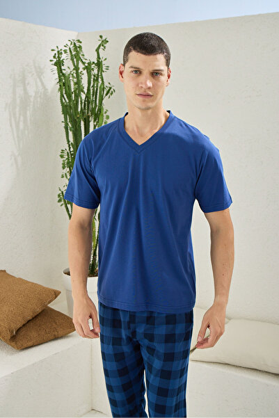 KLY New Season Plus Size V-Neck Luxury Design Pajama Set