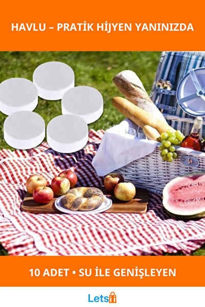 Genel Markalar Suda Büyüyen Hijyenik Sıkıştırılmış Havlu 10 Adet